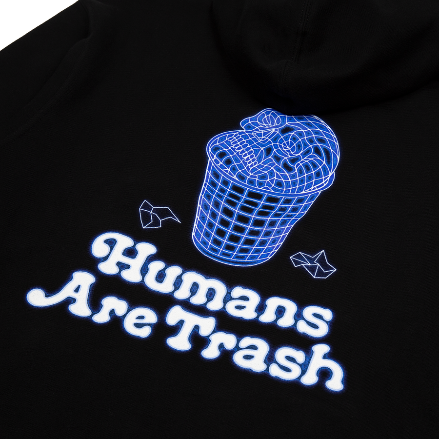 Humans Are Trash Hoodie by Samborghini - Back Detail