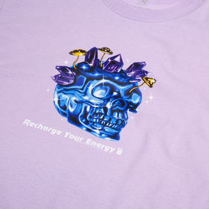 Recharge Your Energy Tee (Lavender) - by Samborghini - Detail