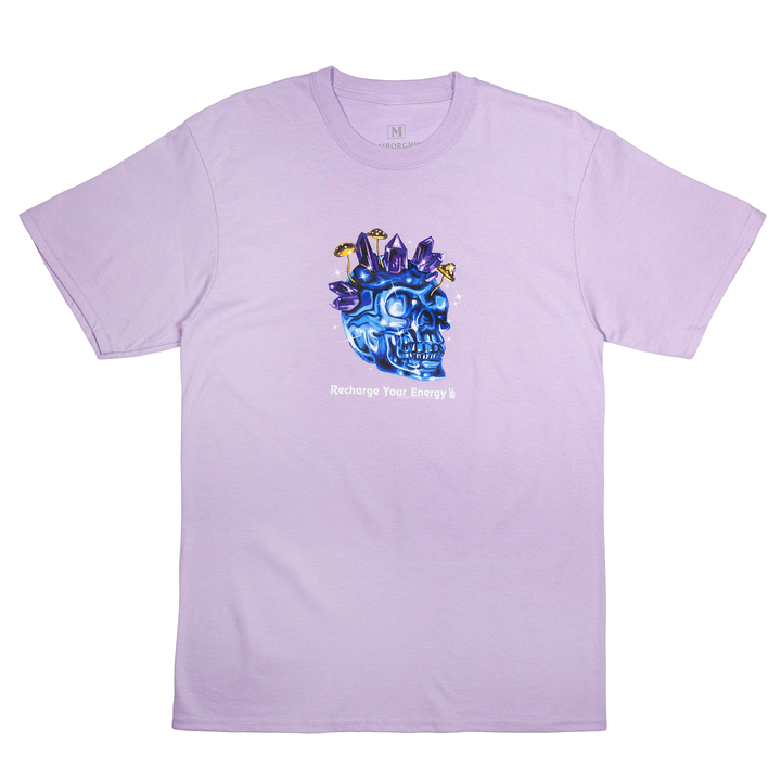 Recharge Your Energy Tee (Lavender) - by Samborghini - Front