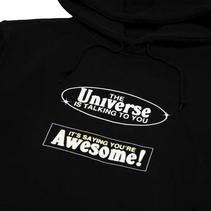 The Universe is Talking to You Hoodie by Samborghini - Front Detail